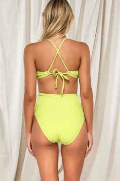 Pacifica Bright Pear Hannah High Waist Bottom