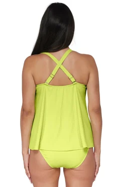 Pacifica Bright Pear Sadie Tankini Top