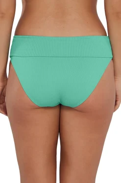 Sunsets Aqua Mist Sandbar Rib Hannah High Waist Bottom