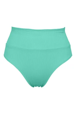 Sunsets Aqua Mist Sandbar Rib Hannah High Waist Bottom