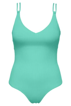 Sunsets Aqua Mist Sandbar Rib Veronica One Piece