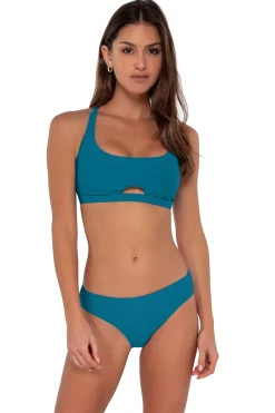 Sunsets Avalon Teal Brandi Bralette Top