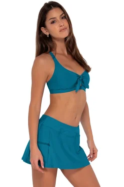 Sunsets Avalon Teal Sporty Swim Skirt