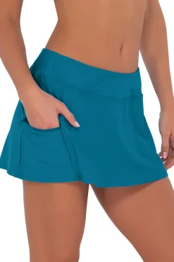 Sunsets Avalon Teal Sporty Swim Skirt