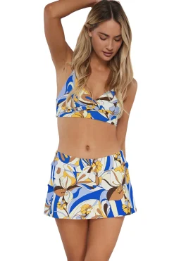 Sunsets Bali Bungalow Sporty Swim Skirt