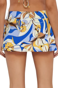 Sunsets Bali Bungalow Sporty Swim Skirt