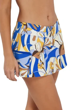 Sunsets Bali Bungalow Sporty Swim Skirt