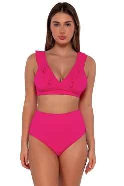 Sunsets Begonia Sandbar Rib Hannah High Waist Bottom