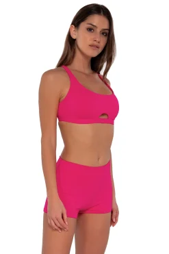 Sunsets Begonia Sandbar Rib Kinsley Swim Short