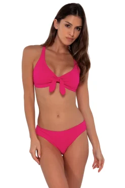 Sunsets Begonia Sandbar Rib Brandi Bralette Top