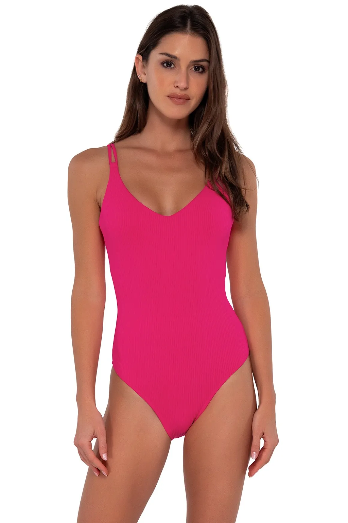 Sunsets Begonia Sandbar Rib Veronica One Piece