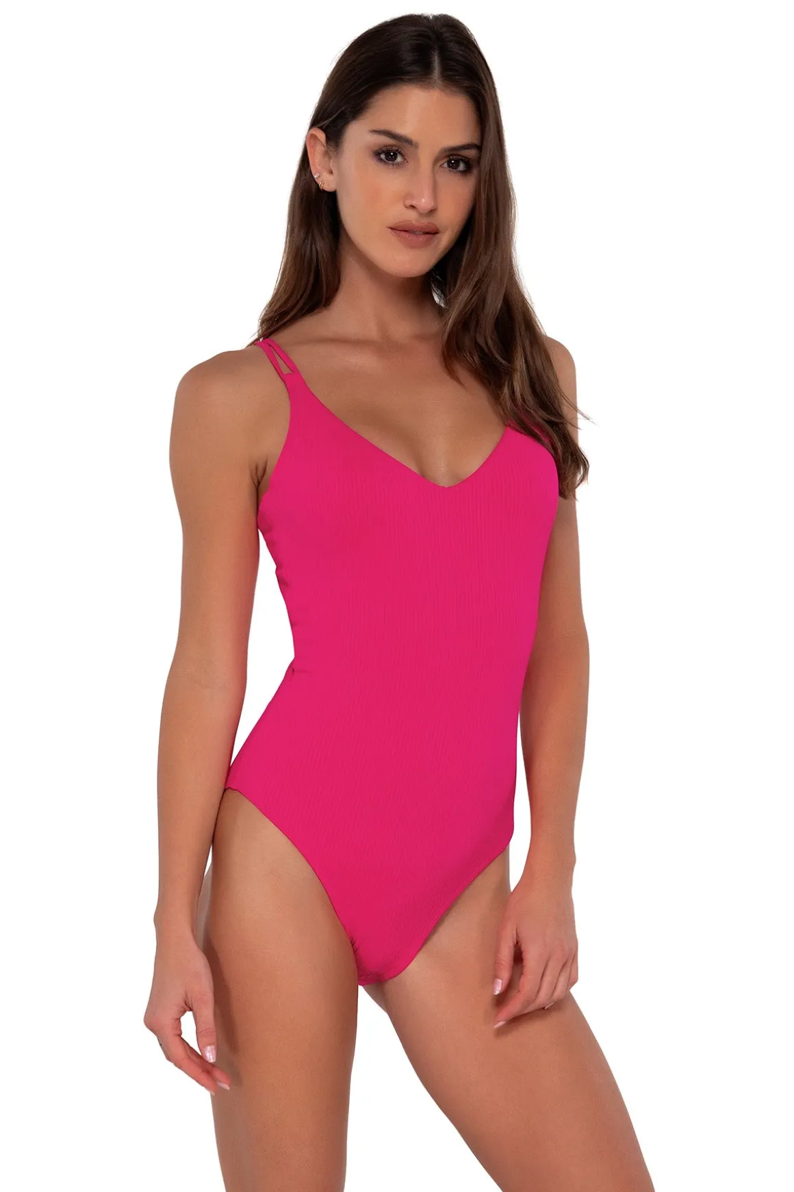Sunsets Begonia Sandbar Rib Veronica One Piece