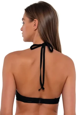 Sunsets Black Brooke U-Wire Top