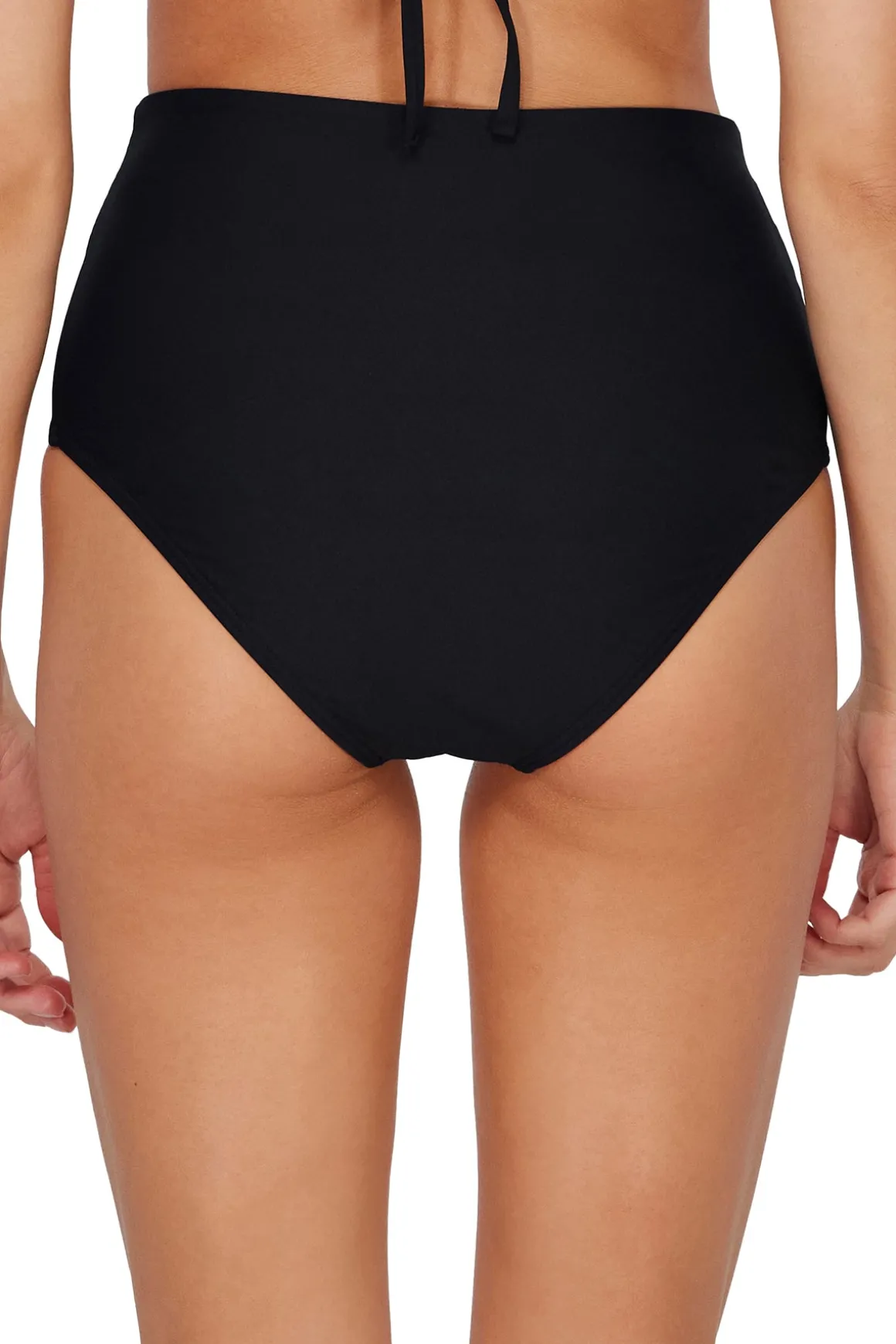Sunsets Black Capri High Waist Bottom