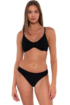 Sunsets Black Collins Hipster Bottom