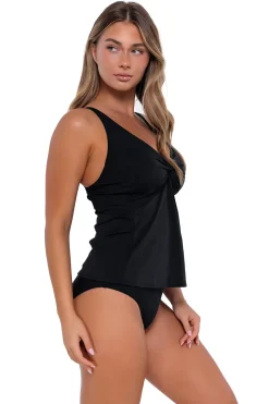 Sunsets Black Forever Tankini Top