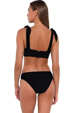 Sunsets Black Lily Top