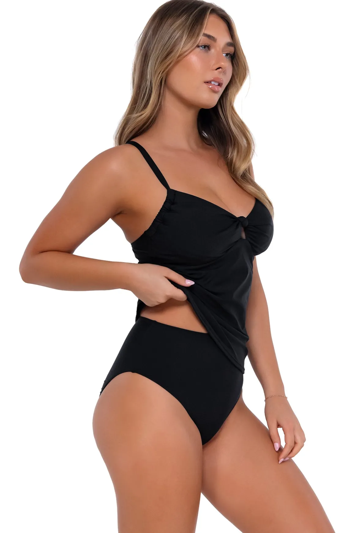 Sunsets Black Maeve Tankini Top