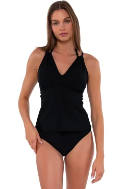 Sunsets Black Mia Tankini Top