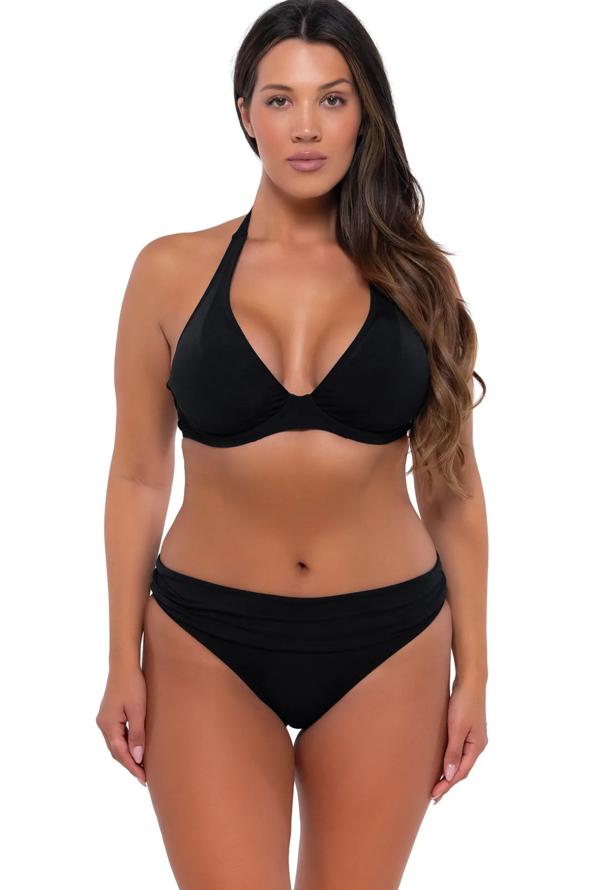 Sunsets Black Muse Halter Top