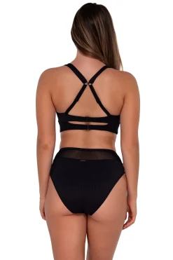 Sunsets Black Seagrass Texture Danica Top