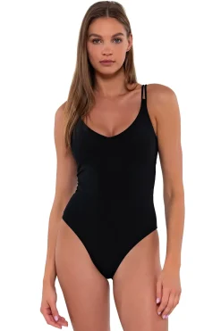 Sunsets Black Veronica One Piece