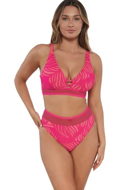 Sunsets Blushing Palms Sandbar Rib Danica Top