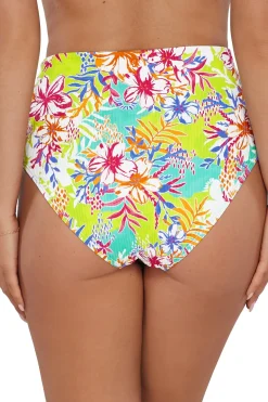 Sunsets Botanical Bliss Sandbar Rib Capri High Waist Bottom
