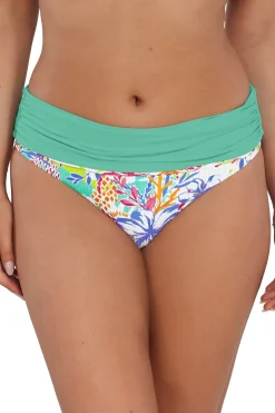 Sunsets Botanical Bliss Sandbar Rib Capri High Waist Bottom