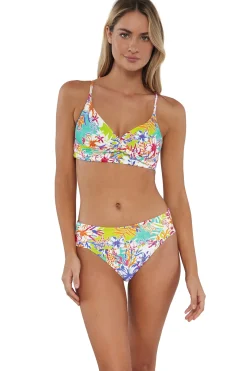 Sunsets Botanical Bliss Sandbar Rib Hannah High Waist Bottom