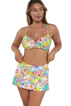 Sunsets Botanical Bliss Sandbar Rib Sporty Swim Skirt