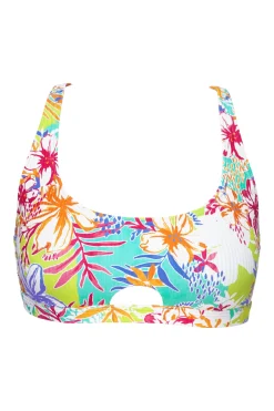 Sunsets Botanical Bliss Sandbar Rib Brandi Bralette Top