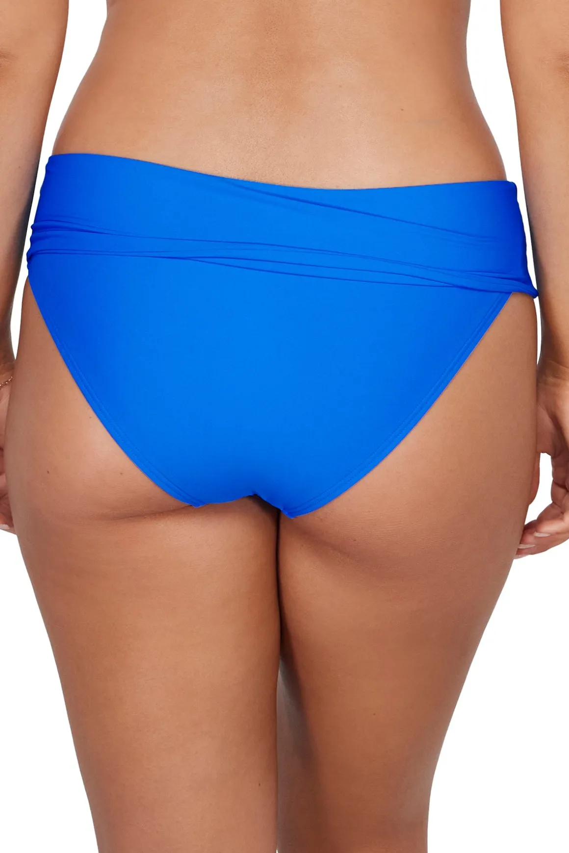 Sunsets Electric Blue Capri High Waist Bottom