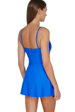 Sunsets Electric Blue Naomi Swim Dress One Piece