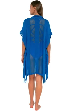 Sunsets Electric Blue Shore Thing Tunic