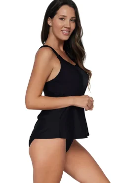 Sunsets Escape Black Jenna Tankini Top