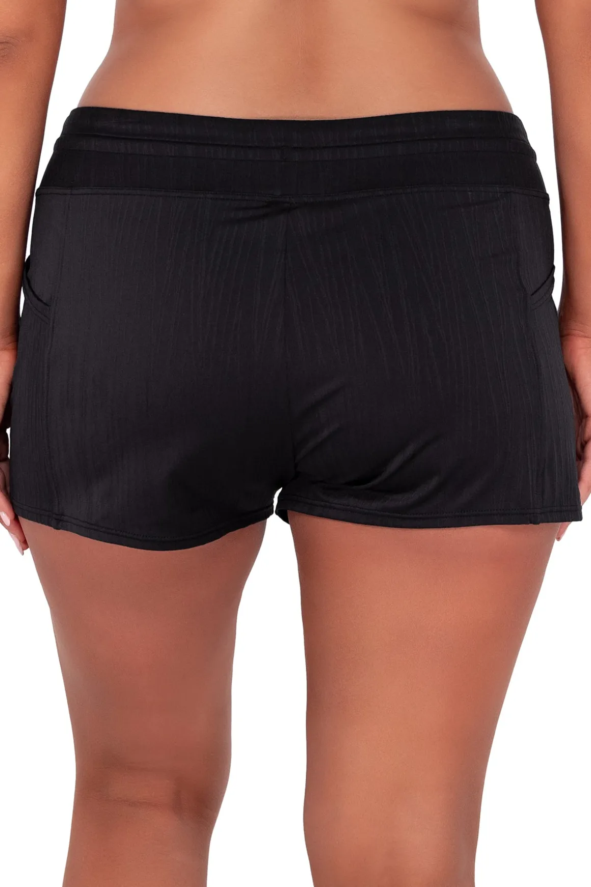 Sunsets Escape Black Seagrass Texture Laguna Swim Short