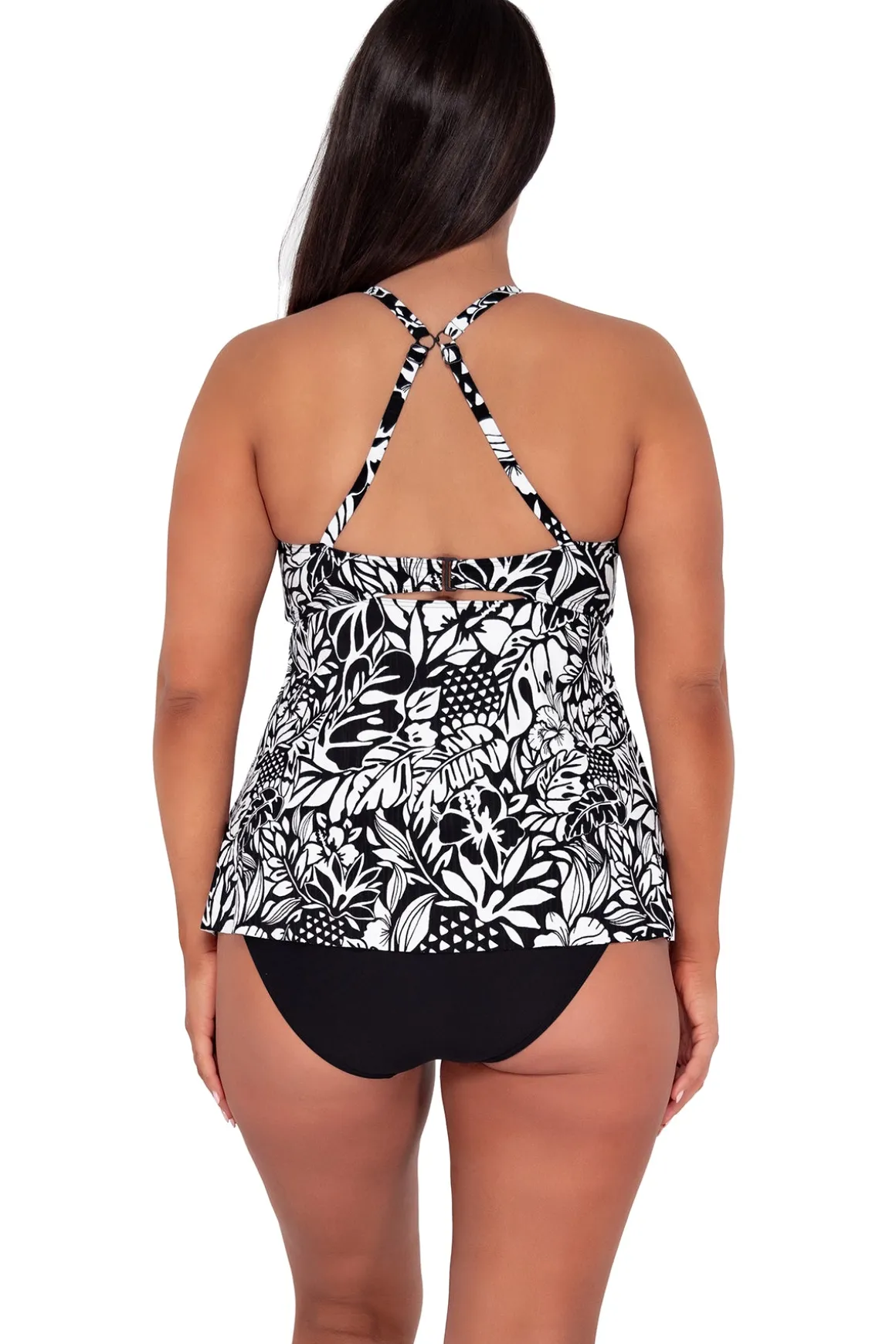 Sunsets Escape Caribbean Seagrass Texture Tori Tankini Top