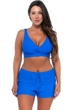 Sunsets Escape Electric Blue Laguna Swim Short