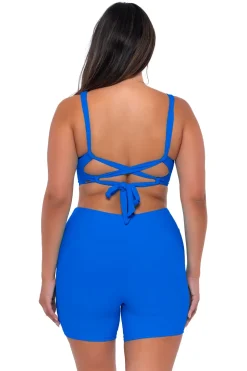 Sunsets Escape Electric Blue Bayside Bike Short