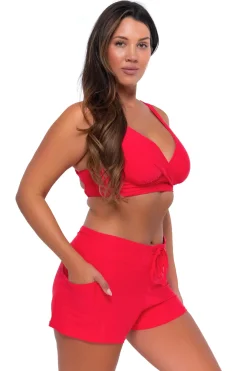 Sunsets Escape Geranium Laguna Swim Short