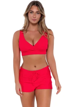 Sunsets Escape Geranium Laguna Swim Short