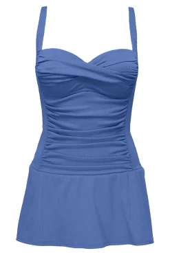 Sunsets Escape Harbor Blue Sandbar Rib Sienna Swim Dress