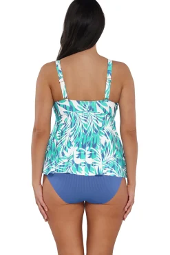 Sunsets Escape Sea Breeze Sandbar Rib Marin Tankini Top