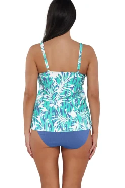 Sunsets Escape Sea Breeze Sandbar Rib Jenna Tankini Top