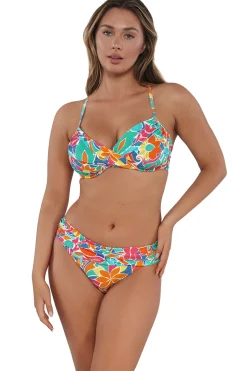 Sunsets Festive Floral Sandbar Rib Unforgettable Bottom