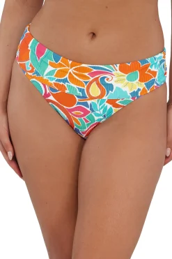 Sunsets Festive Floral Sandbar Rib Hannah High Waist Bottom