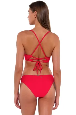 Sunsets Geranium Brandi Bralette Top