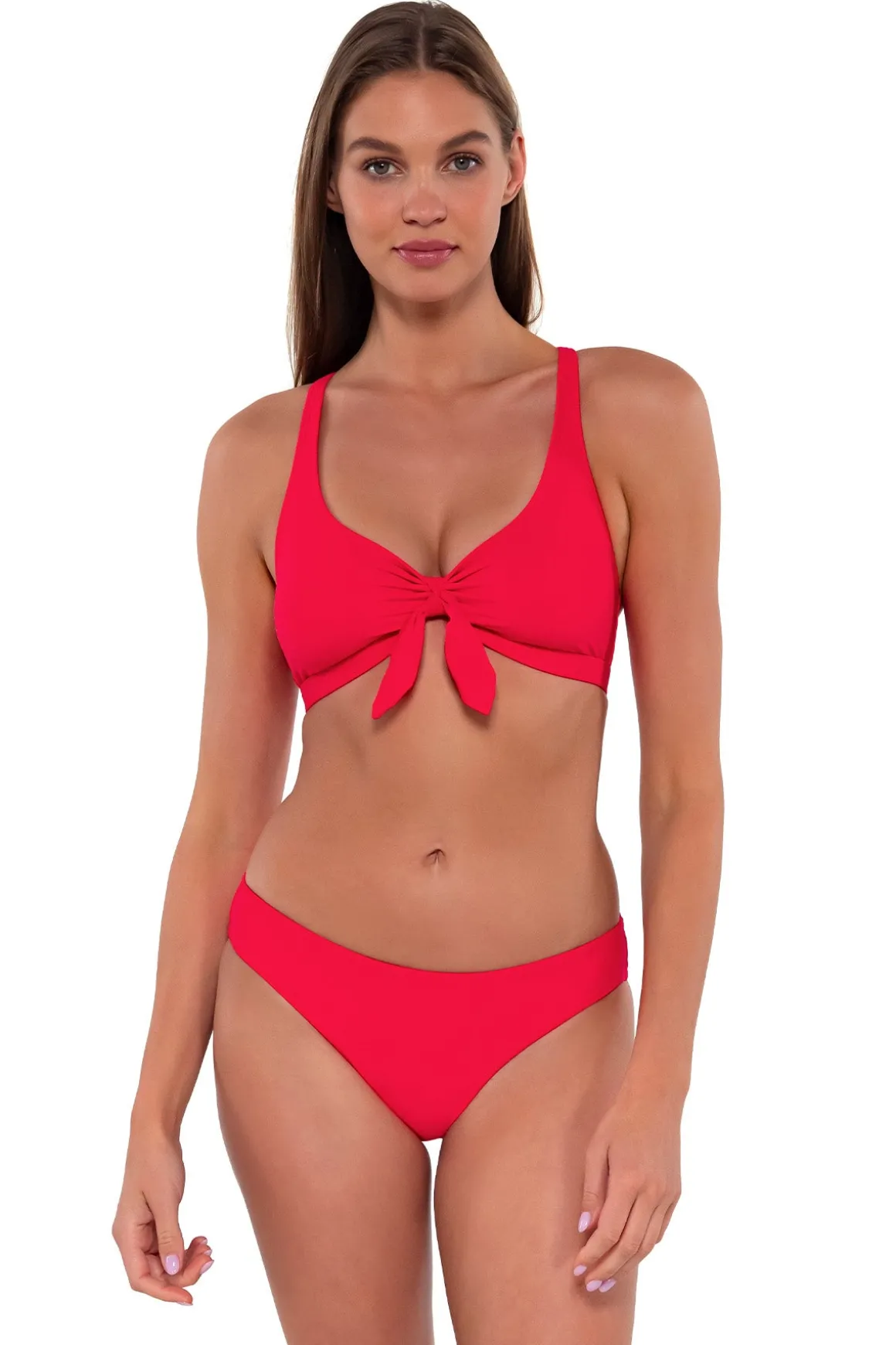 Sunsets Geranium Brandi Bralette Top