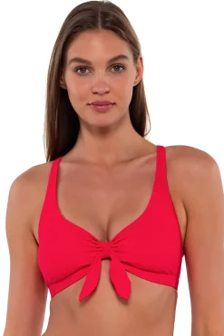 Sunsets Geranium Brandi Bralette Top